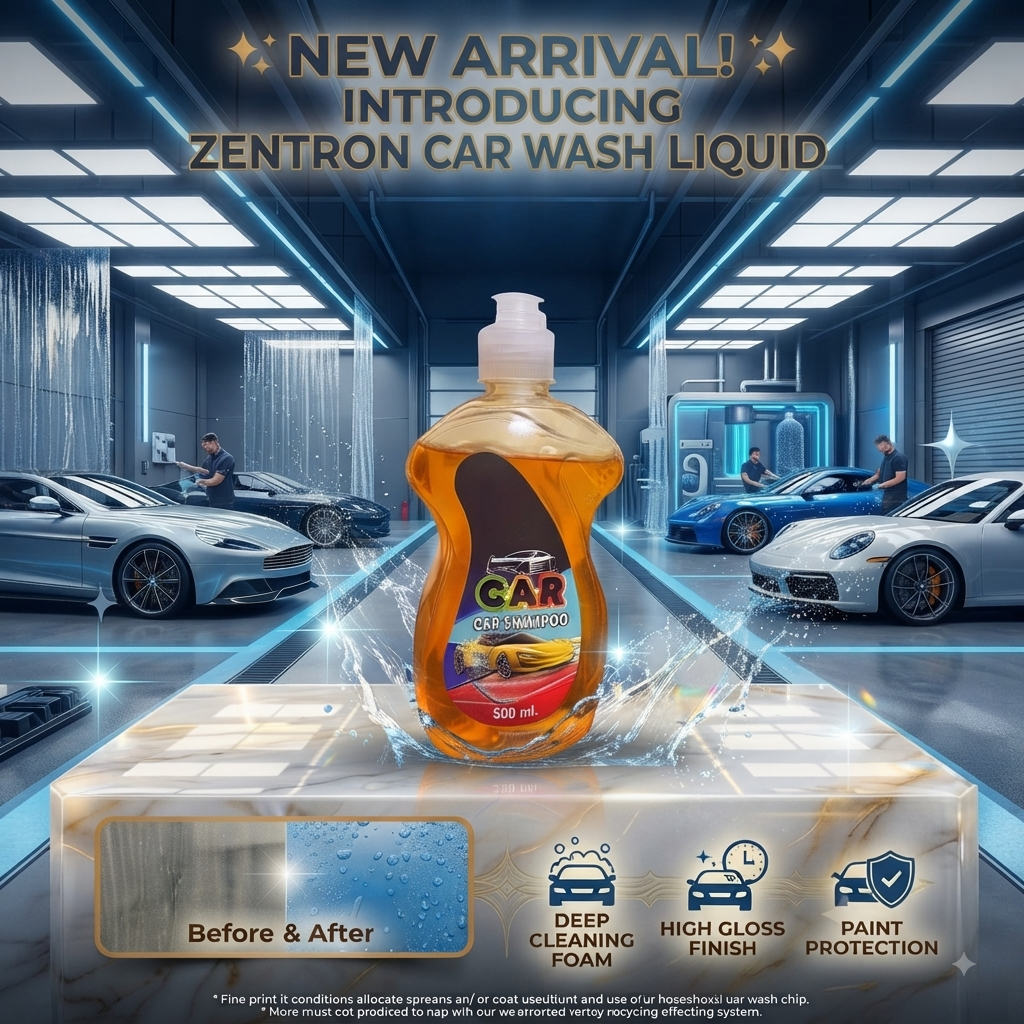 Unveil a Showroom Shine with ZENTRON Car Wash Liquid